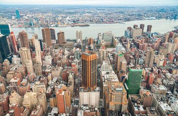 Fototapeta na wymiar The New York City Skyline During a Clear Summer Day