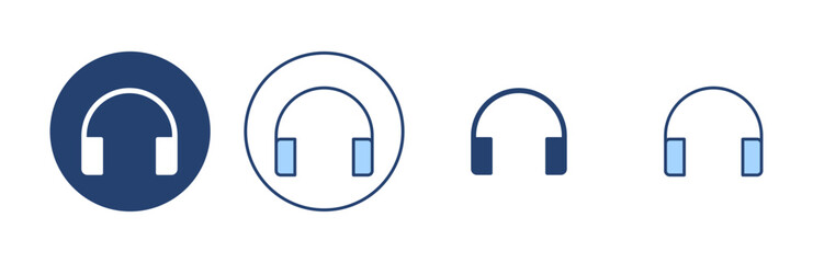 Headphone icon vector. Headvector sign and symbol