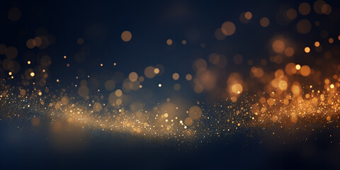 Abstract colorful glittering effect defocused design on dark background, 
