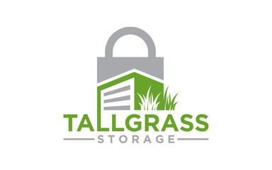 landscape logo for lawn or gardening business design template	
