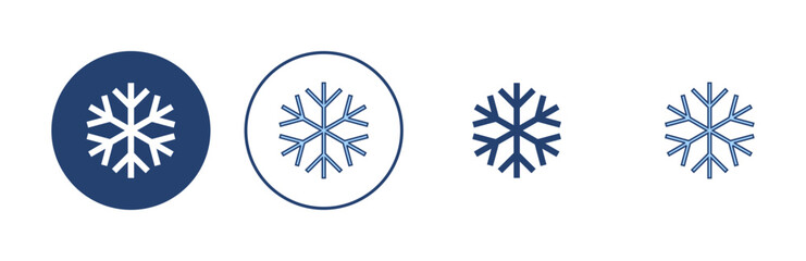 Snow icon vector. snowflake sign and symbol