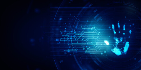 

2d illustration bulb future technology, innovation background, creative idea concept 