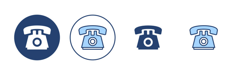 Telephone icon vector. phone sign and symbol