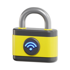 3d secure network, cloud networking 3d icon set, high quality render, transparent background