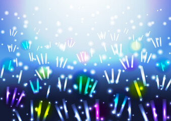 コンサート会場風のキラキラ背景素材