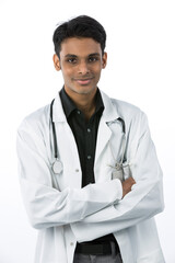 Young male Indian doctor.