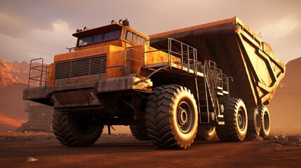 Obraz premium Vehicles for the Mining Industry