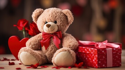 14 february surprise gift favorite emotions teddy bear bear on valentine's day love 8 march congratulation heart