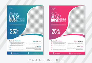 poster flyer pamphlet brochure cover design layout space for photo background, vector template in A4 size . 