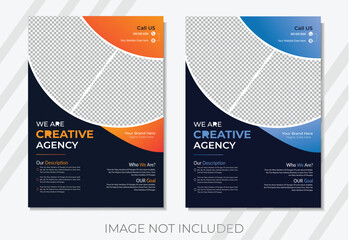 poster flyer pamphlet brochure cover design layout space for photo background, vector illustration template in A4 size . 