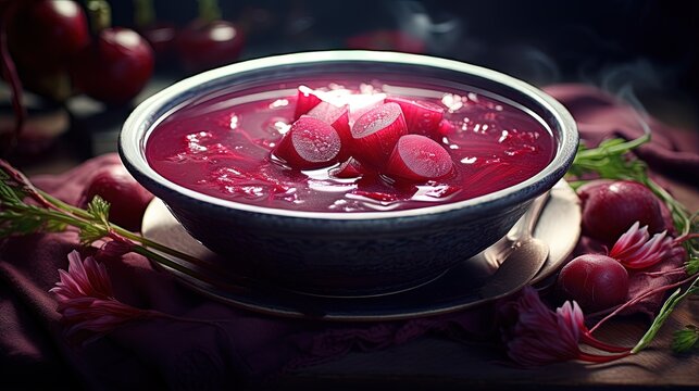 Botwinka Polish spring beetroot soup