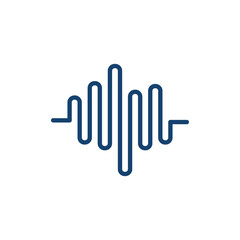 Sound Wave Icon Vector Design Template