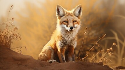 Indian Fox Wildlife Rare Animal