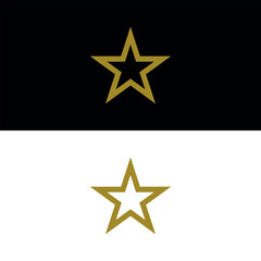 Star Icon Vector Logo Design Template