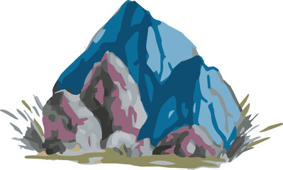 rock png or rock on transparent background