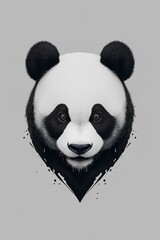 panda head image, created with AI.