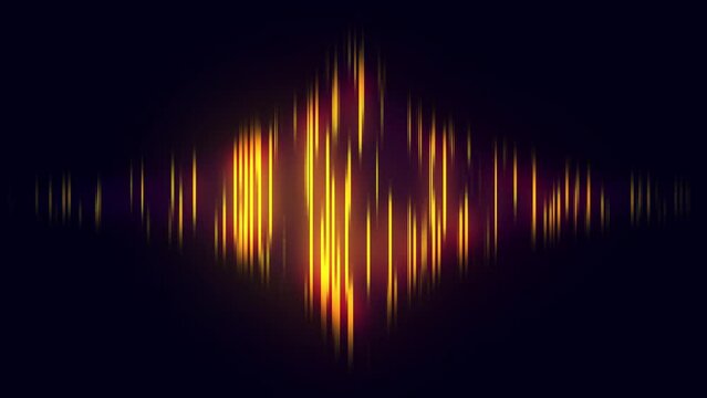 Audio bar spectrum Isolated on transparent background. Sound wave animation, sound equalizer, audio visualization effect. audio frequency monitor sound.