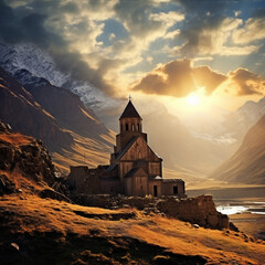 church in the mountains, armenia