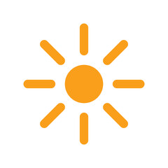 Sun Icon Vector Design Template