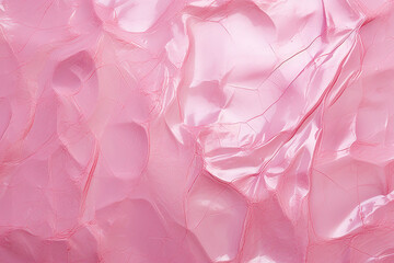 Pink crumpled paper background. Crumpled pink paper texture.   