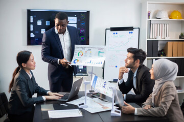 Executives are meeting to plan marketing activities.