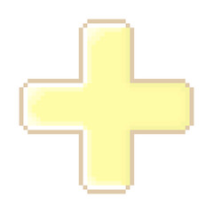 ピクセルアートなシンプル十字キー☆PNG