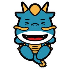 2024年辰年の年賀状や正月に使える龍のポップでかわいい干支イラスト