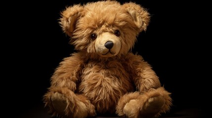 An intricately designed digital representation of a teddy bear, bringing out its familiar appeal, plush texture, and delightful features, as though photographed in high definition