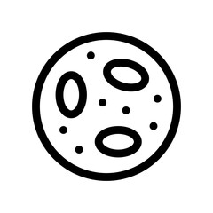 red blood cells line icon