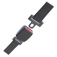 3d icon Seatbelt, 3d illustration, 3d element, 3d rendering.