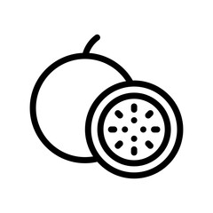 passion fruit line icon