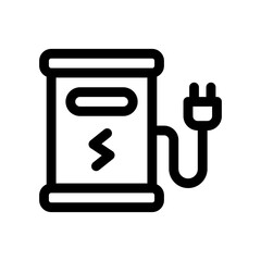 charging station line icon