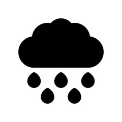 Fototapeta na wymiar rain glyph icon