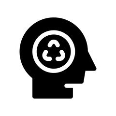 think green glyph icon