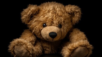 A highly detailed and nostalgic digital image of a classic teddy bear, capturing its timeless qualities, comforting fur, and lifelike personality,