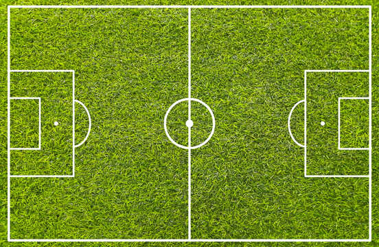 Soccer field. football pitch. Top view of soccer field.
Football field or soccer field with green grass effect.