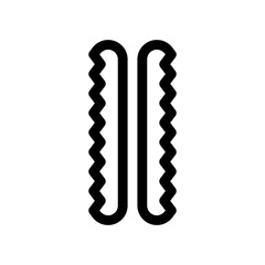 hand saw line icon