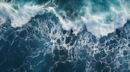 Gartenposter Overhead view of waves that are gently breaking over each other © standret