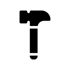 hammer glyph icon
