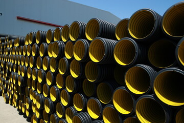 HDPE Corrugated Pipe, 
HDPE Pipes Manufacturers, HDPE DWC Yellow pipes, Drainage Corrugated Pipe,...