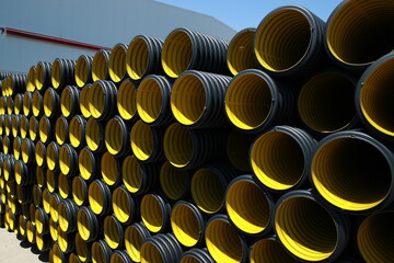 HDPE Corrugated Pipe, 
HDPE Pipes Manufacturers, HDPE DWC Yellow pipes, Drainage Corrugated Pipe,...
