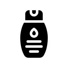 baby oil glyph icon