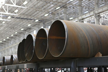 Large diameter steel pipe plant, Steel pipe manufacturing, Steel pipes for drilling oil