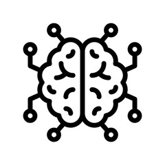 artificial intelligence line icon