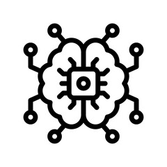 artificial intelligence line icon