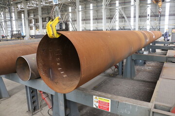 Large diameter steel pipe plant, Steel pipe manufacturing, Steel pipes for drilling oil