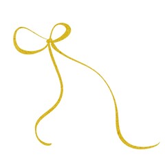 A thin golden bow.