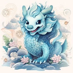 dragon in the water