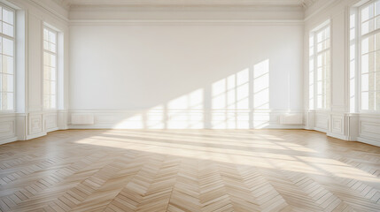 Fototapeta na wymiar Modern bright interior empty room. Mock up. Suitable for interior rooms furniture template.