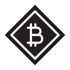 Obraz premium diamond bitcoin
